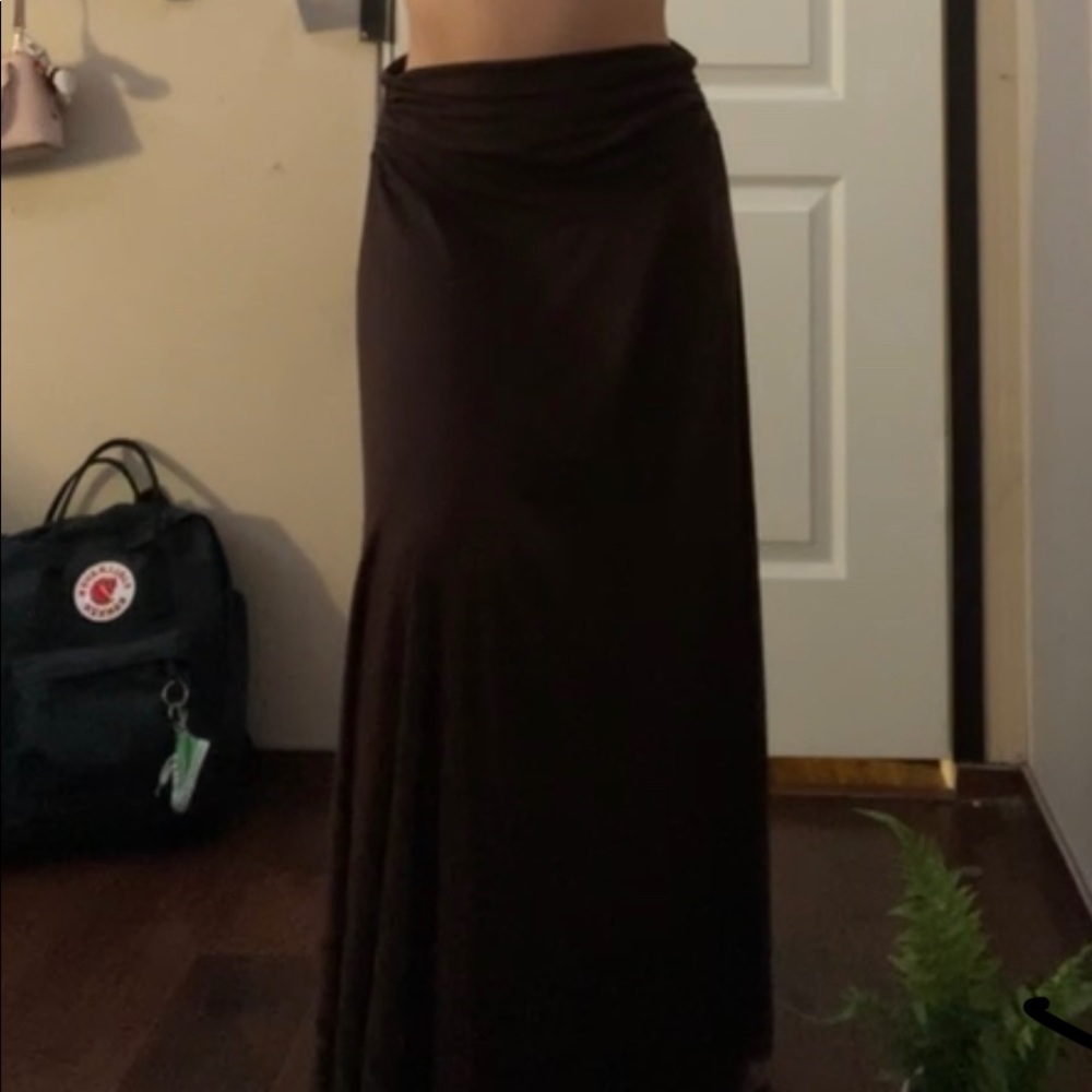 cute long BROWN skirt
